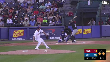 Tyler Hardman homers (8) on a fly ball to center field. Marco Luciano scores. Yanquiel Fernández scores.