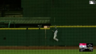 Drew Waters' impressive leaping catch