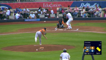 LuJames Groover's three-hit night 