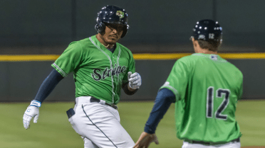 Stripers Bash Five Homers, Set Runs Record in 20-4 Rout of Knights