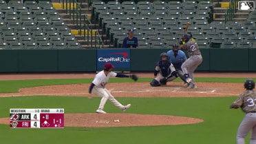 Aaron McKeithan singles on a sharp line drive to right fielder Orlando Martinez. Lazaro Montes scores. Aaron McKeithan out at 2nd on the throw, right fielder Orlando Martinez to catcher Malcolm Moore to shortstop Frainyer Chavez.