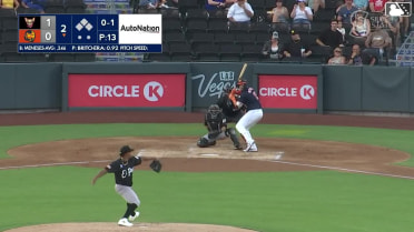Joey Meneses homers (13) on a line drive to left field.