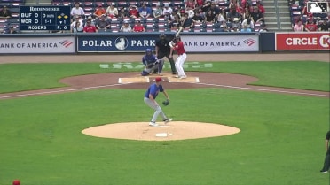 Nate Eaton singles on a line drive to center fielder Jonatan Clase. Braiden Ward scores. Vinny Capra to 2nd.