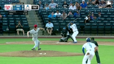 Frank Rodriguez singles on a line drive to center fielder Luke Pelzer. Chris Newell scores.
