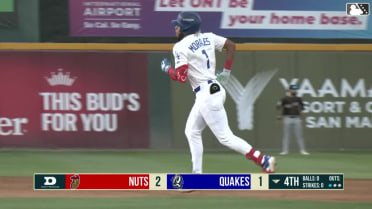 Emil Morales' solo home run