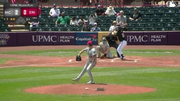John Peck homers (7) on a fly ball to right center field.