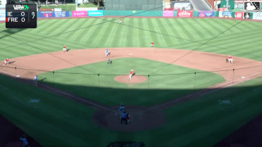 Catcher Jesus Freitez picks off Cesar Quintas at 3rd on throw to third baseman Wilder Dalis.