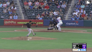 Jordan Beck homers (5) on a fly ball to left field.
