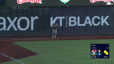 Mariners prospect Kaden Polcovich's leaping grab