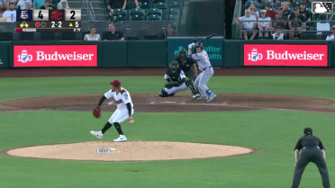 Jonah Bride grounds into a double play, shortstop Aeverson Arteaga to second baseman Thomas Gavello to first baseman Will Brennan. Logan O'Hoppe out at 2nd. Jonah Bride out at 1st.