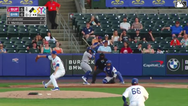 Carlos Mendoza strikes out swinging and Riley Tirotta caught stealing 2nd, catcher Ben Rortvedt to shortstop Yonny Hernández to catcher Ben Rortvedt.