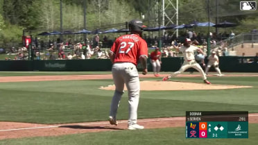Brian Serven singles on a ground ball to shortstop Colt Emerson. Bryan Lavastida scores. Joey Meneses to 2nd.