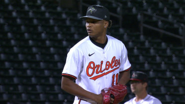 Luis De León's two strikeouts in perfect outing