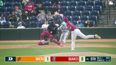 Cesar Quintas singles on a line drive to right fielder Lucas Ramirez. Ricardo Cova scores. Aiden Taurek scores.