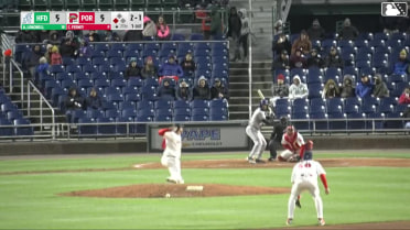 Aidan Longwell out on a sacrifice fly to center fielder Miguel Bleis. Dyan Jorge scores.