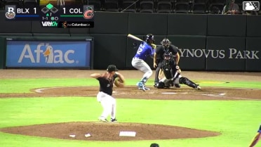 Jesús Made doubles (20) on a line drive to center fielder Dalton McIntyre. Marco Dinges scores.