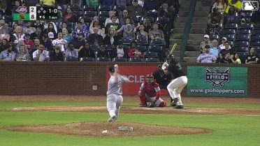 Axiel Plaz homers (4) on a line drive to right field.