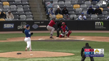 Mickey Gasper hits a grand slam (3) to left center field. Vinny Capra scores. Jason Delay scores. Nick Sogard scores.