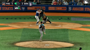 John Spikerman singles on a ground ball to first baseman Yasmil Bucce. Yonatan Henriquez scores.
