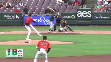 Charles Davalan's leadoff home run