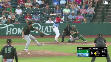 Logan Wagner out on a sacrifice fly to left fielder Jacob Friend. Eduardo Quintero scores.
