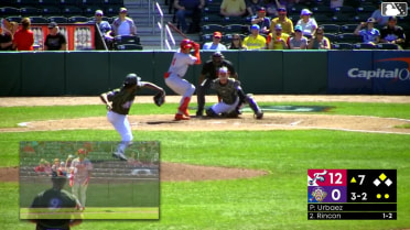 Bryan Rincon singles on a line drive to center fielder Victor Arias. Dylan Campbell scores.