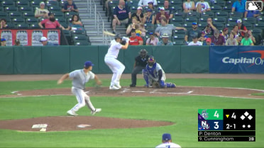 Carter Cunningham homers (7) on a fly ball to right center field.