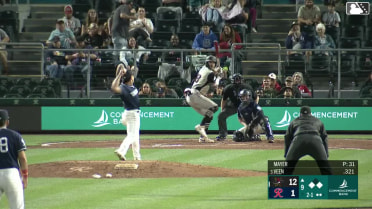 Zac Veen homers (10) on a fly ball to right center field. Jose Cordova scores. Richie Martin Jr. scores.