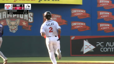 Ethan Salas' first Triple-A hit