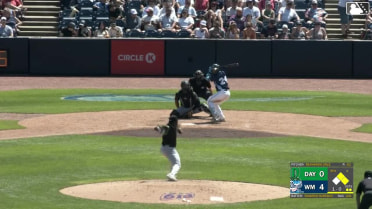 Ricardo Hurtado doubles (9) on a sharp line drive to center fielder Kien Vu. Woody Hadeen scores. Bryce Rainer scores.