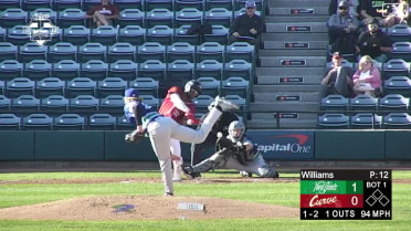 Matt Frazier slugs a solo home run to right-center