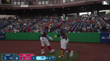 Aroon Escobar launches his 11th home run