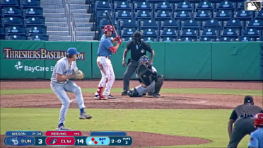 Will Vierling singles on a sharp line drive to center fielder Blaine Bullard. Jonathan Hogart scores. Matthew Ferrara to 2nd.