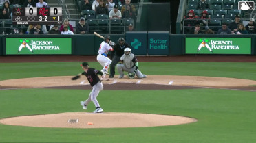 Nate Furman homers (2) on a fly ball to right field.