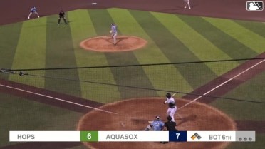 Carter Dorighi out on a sacrifice fly to left fielder Avery Owusu-Asiedu. Curtis Washington Jr. scores.