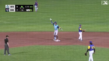 Zac Veen hits an RBI double in the 7th inning