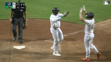 Callan Moss swats a two-run homer