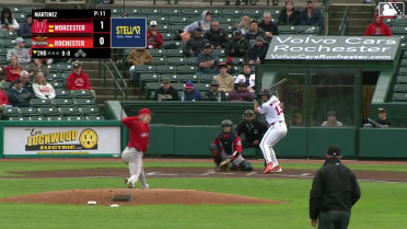 Yohandy Morales homers (4) on a fly ball to left field.