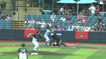 Jack Moss homers (4) on a fly ball to right field.