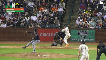 Sammy Stafura out on a sacrifice fly to center fielder Marshall Toole. Brian Sanchez scores. Josh Tate to 3rd.