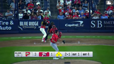Caleb Ricketts hits a grand slam (1) to right center field. Erick Brito scores. Bryan Rincon scores. Aroon Escobar scores.