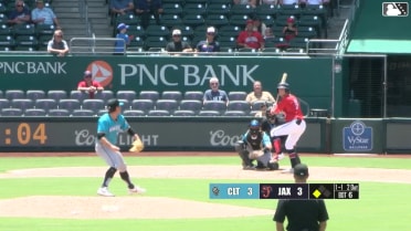Johnny Olmstead singles on a line drive to left fielder Caden Connor. Kemp Alderman scores.