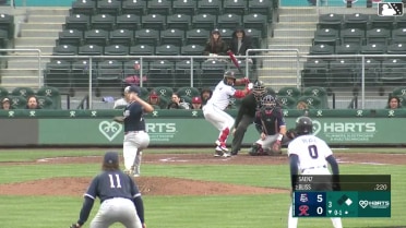 Victor Labrada out on a sacrifice fly to left fielder Aaron Zavala. Brock Rodden scores.