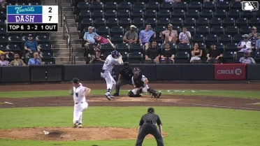 Jack Moss singles on a ground ball to left fielder Derek Cerda. Ethan Frey scores.