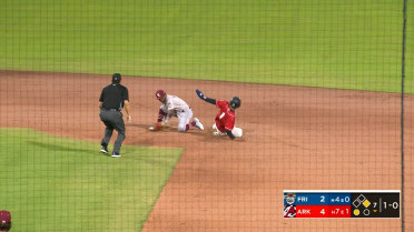 Leo Rivas racks up three hits and three steals