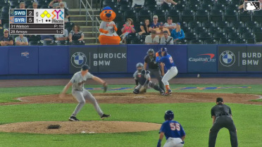 Christian Arroyo singles on a ground ball to center fielder Spencer Jones. Matt Rudick scores. Nick Morabito scores. Ji Hwan Bae to 3rd.