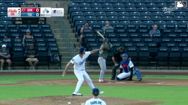 Boston Smith strikes out swinging.