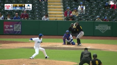 Zach Humphreys singles on a ground ball to right fielder Jack Suwinski. Jeimer Candelario scores.