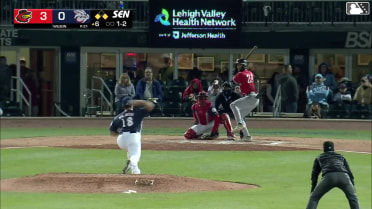 Andrew Pinckney homers (1) on a fly ball to left field. Andrés Chaparro scores. Yohandy Morales scores.