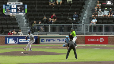Rafe Perich singles on a ground ball to left fielder T.J. White. Chandler Pollard scores.